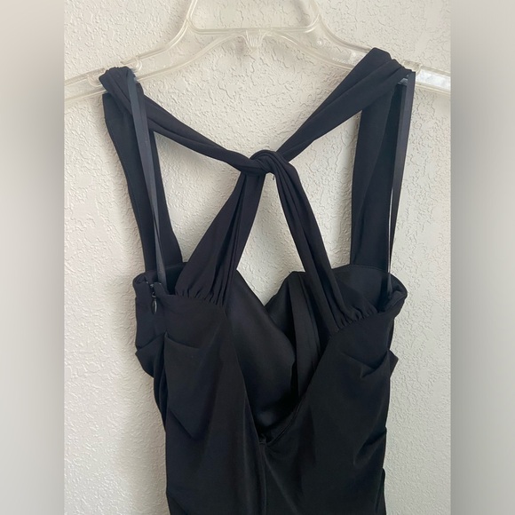 NWOT, Laundry by Shelli Segal Women’s Twist Body-Con Black Cocktail Dress Size 4 - Picture 10 of 12